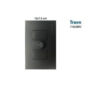 INTERRUPTOR DIMMER NEGRO 125V 60HZ 10A TROEN