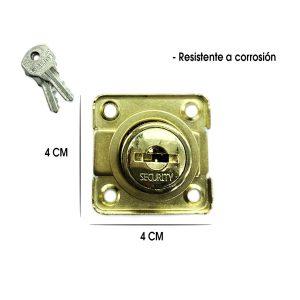 CERRADURA P/MUEBLE DORADA  A136-HF600G