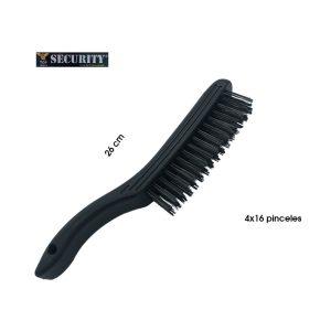 CEPILLO DE ALAMBRE C/CABO CURVO PLASTICO 4X16 FILAS A145-9BS0160B