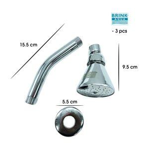 DUCHA C/BRAZO COMPLETA 6.6CM 1/2 A514-001