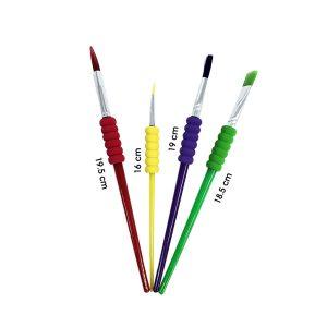 PINCELES ALFA CON ESPONJA  4 PCS AF20-498