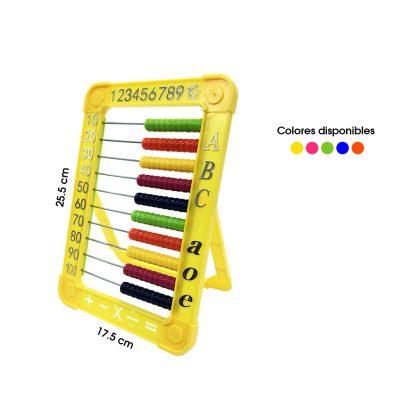 ABACO ESCOLAR DIDACTICO PLASTICO C/ NUMEROS Y LETRAS AF99-412