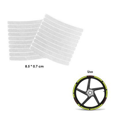 STICKER P/AROS DE MOTO BLANCO 20 PCS