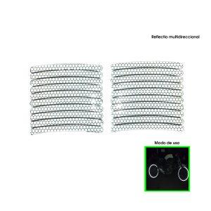 STICKER P/AROS DE MOTO BLANCO PANAL 20 PCS