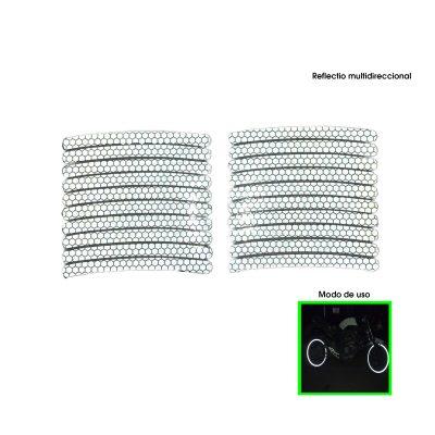 STICKER P/AROS DE MOTO BLANCO PANAL 20 PCS