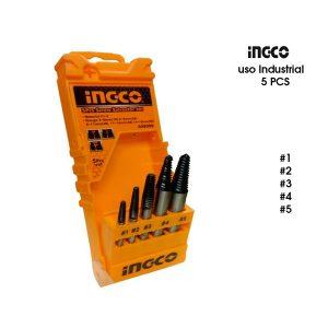 EXTRACTOR DE TORNILLOS SET 5 PCS INGCO INDUSTRIAL