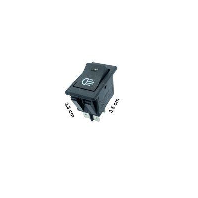 SWITCH P/LUCES ROJO ASW17D-R