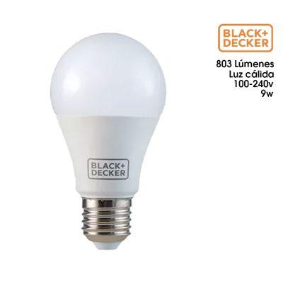BOMBILLO LED 9W 803L LUZ CALIDA BLACK AND DECKER