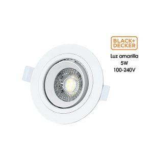 LAMPARA OJO DE BUEY REDONDO LUZ CALIDA 5W 350L BLACK AND DECKER