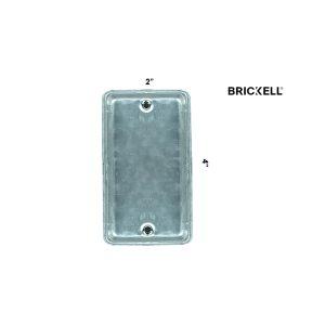 TAPA CIEGA METALICA 2X4 PLG BK-1097