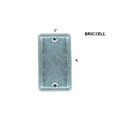 TAPA CIEGA METALICA 2X4 PLG BK-1097