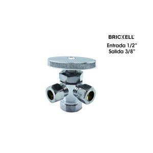 CONTRALLAVE DOBLE 1/2X3/8X3/8 BK-1715