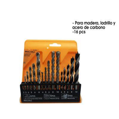 BROCAS 16 PCS MADERA-HSS-CONCRETO BK-2094