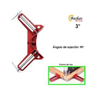 PRENSA ESQUINERA DE ALUMINIO 3 PLG ANGULO 90 GRADOS  BASHAR BS-6120
