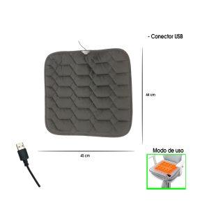 COJIN P/ASIENTO CON CALEFACCION USB
