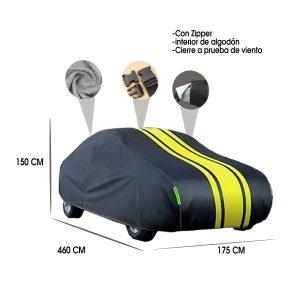 COBERTOR P/SUV YXL NEGRO FIBRA ALGODON  460X175X150CM C/ZIPPER