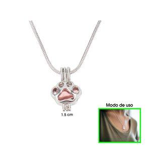 DIJE CON CADENA  HUELLA URNA PARA CENIZAS MASCOTA CPKWPLUS