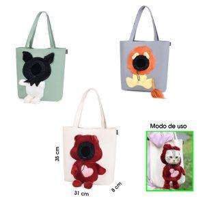 BOLSO P/TRANSPORTAR MASCOTA CARITA DE FUERA