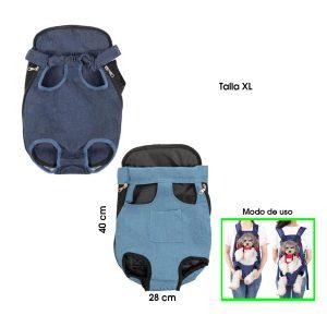 MOCHILA CANGURERA P/MASCOTA TALLA XL DENIM