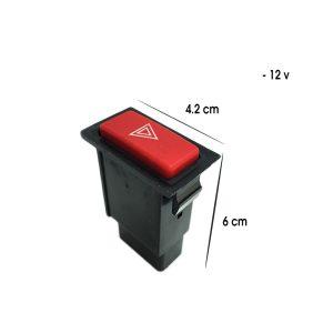 SWITCH P/LUCES DE EMERGENCIA 12V. HAZARD CR-258