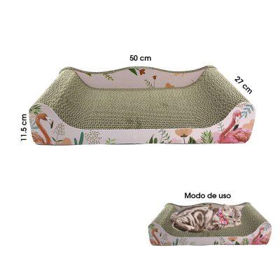 RASCADOR P/GATOS FLAMINGO 50X11.5X27CM CYN-0011