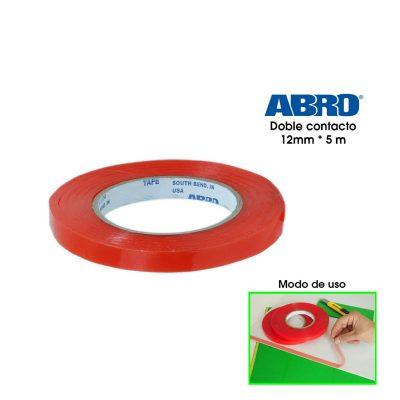 CINTA DOBLE CONTACTO 12MMX5M ABRO