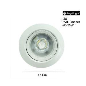 LAMPARA OJO DE BUEY LED 3 W REDONDO DZ101R-3W