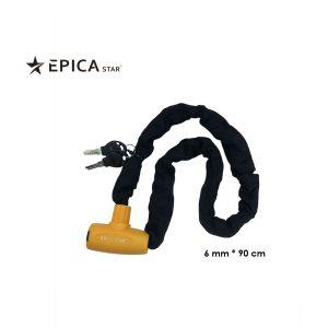 CANDADO P/MOTO CADENA  6MMX90CM FORRADO EPICASTAR