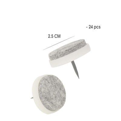DESLIZADORES PROTECTORES DE FELPA PARA MUEBLES TIPO TACHUELA