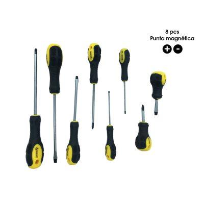DESARMADORES ERGONOMICOS 8 PCS MACHOF54-125