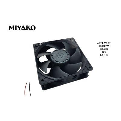 VENTILADOR 4.7 X 1.5 12V MIYAKO 7 ASPAS PLASTICO 12V
