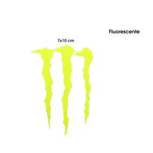 CALCOMANIA FLUORECENTE MONSTER 10X7CM