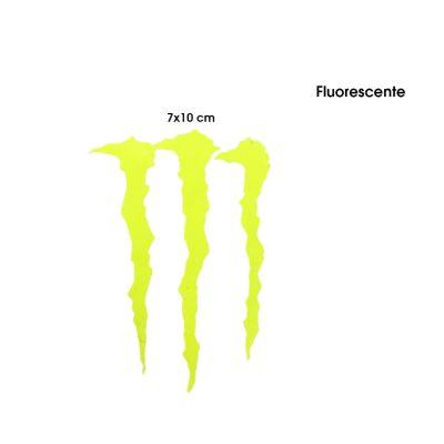 CALCOMANIA FLUORECENTE MONSTER 10X7CM