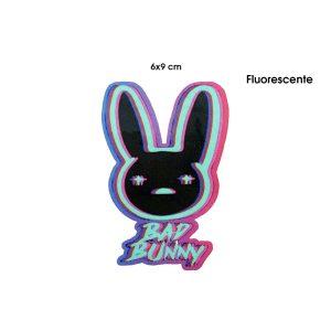 CALCOMANIA FLUORECENTE BAD BUNNY 9X6CM