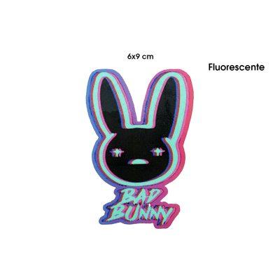 CALCOMANIA FLUORECENTE BAD BUNNY 9X6CM