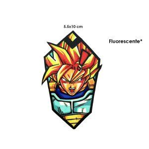 CALCOMANIA FLUORECENTE GOKU 10X5.5CM
