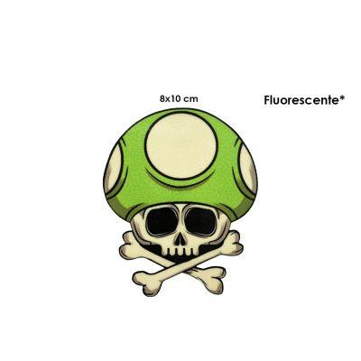 CALCOMANIA FLUORECENTE HONGO VERDE 10X8CM