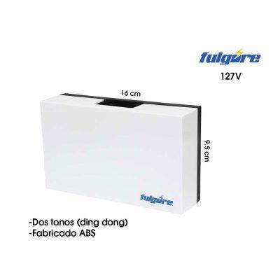 TIMBRE DOMESTICO RECTANGULAR DINDON FU0332