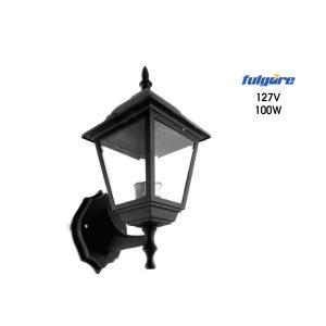 LAMPARA DE PARED FAROL NEGRO CUADRADA