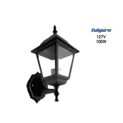 LAMPARA DE PARED FAROL NEGRO CUADRADA