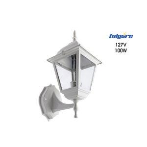 LAMPARA DE PARED FAROL BLANCA CUADRADA