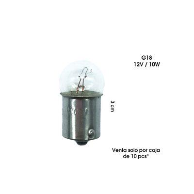 BOMBILLO G18 (67) CLEAR 12V 10W BA15S