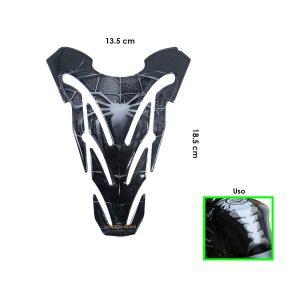 STICKER GEL P/TANQUE DE MOTO DELGADA BLACK SPIDERMAN