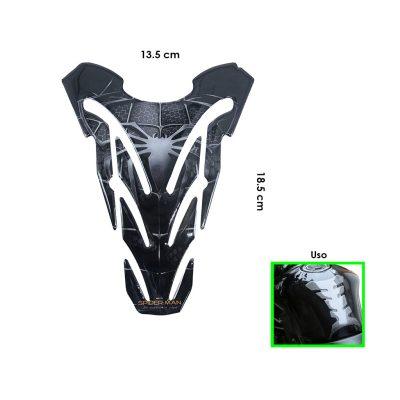 STICKER GEL P/TANQUE DE MOTO DELGADA BLACK SPIDERMAN