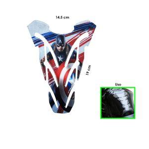 STICKER GEL P/TANQUE DE MOTO CAPITAN AMERICA  ANGOSTA