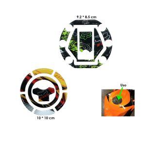 STICKER GEL TAPA GAS MOTO FOX