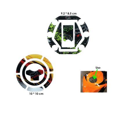 STICKER GEL TAPA GAS MOTO FOX