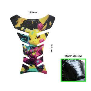 STICKER GEL P/TANQUE DE MOTO PIKACHU SPORT