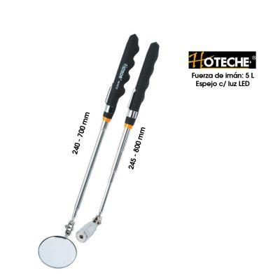 RECOGEDOR MAGNETICO Y ESPEJO C/LUZ HOTECHE