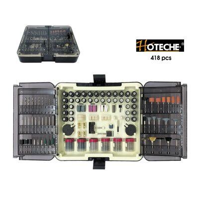 ACCESORIOS PARA MOTOTOOL  418PCS CAJA PLASTICA HOTECHE